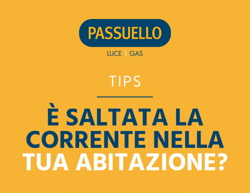È saltata la corrente