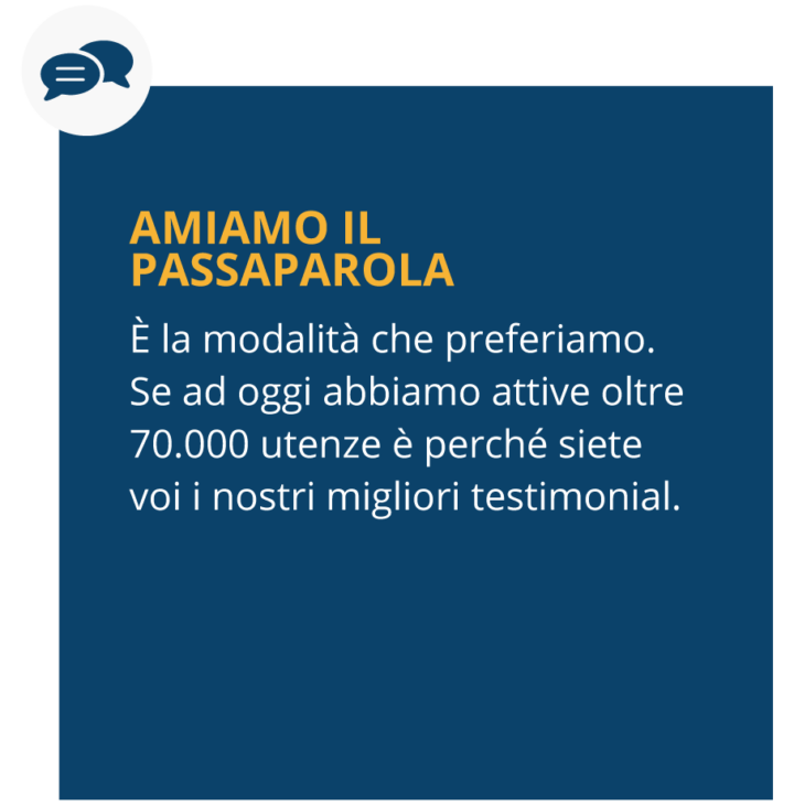 Amiamo il passaparola